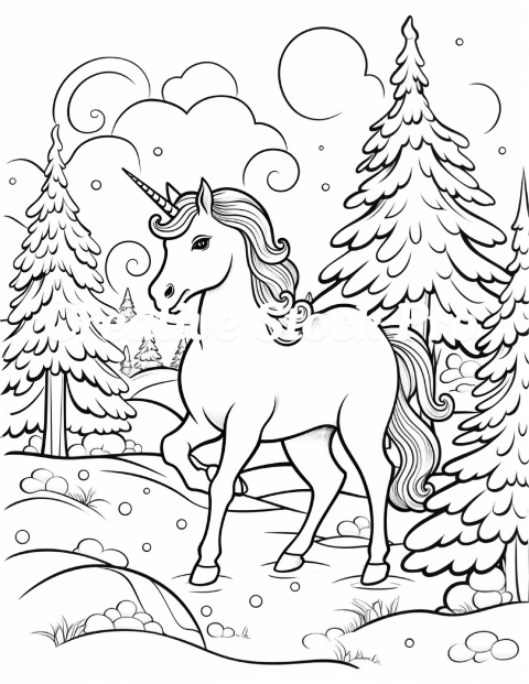 Free Unicorn Snowflakes & Magic