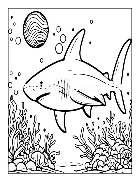 Free "Shark in a Magical Underwater Scene"