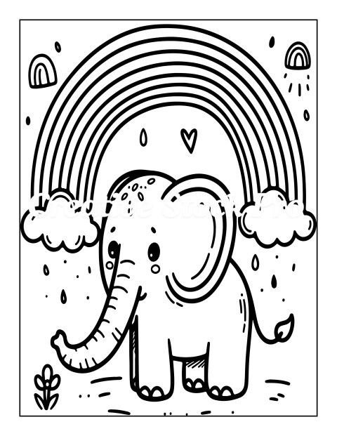 "Elephant Playing in the Rain"