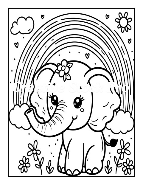 Free "Smiling Elephant with a Big Smile"