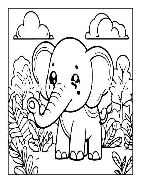 Free "Elephant with a Trunk Full of Love"