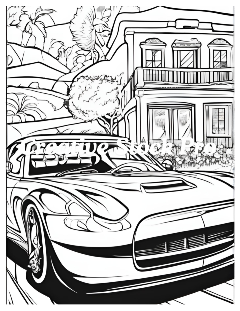 Sports Car Coloring Pages for All Ages