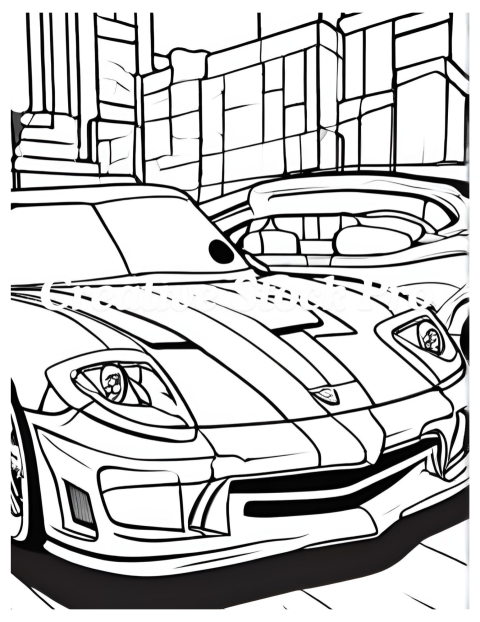 Cool Cars Coloring Pages for Boys