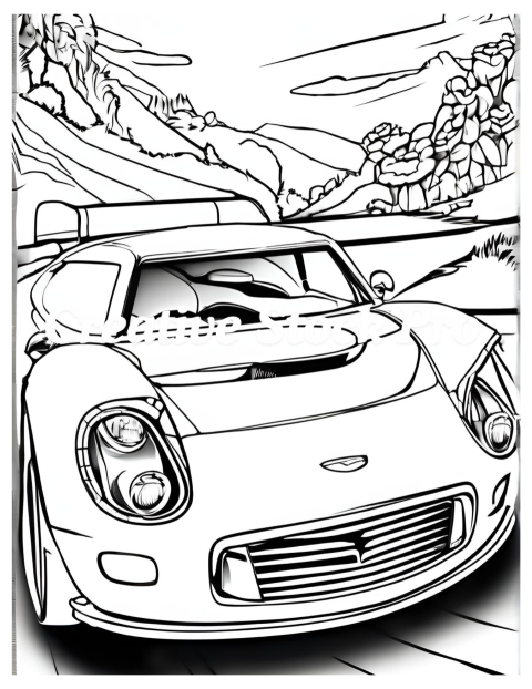 Free Police Car Coloring Pages for Kids & Adults