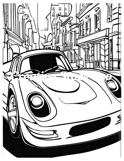 Cars and Trucks Coloring Pages for Kids