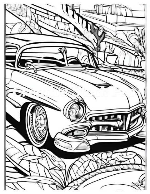 Fun Car Adventure Coloring Pages for Kids