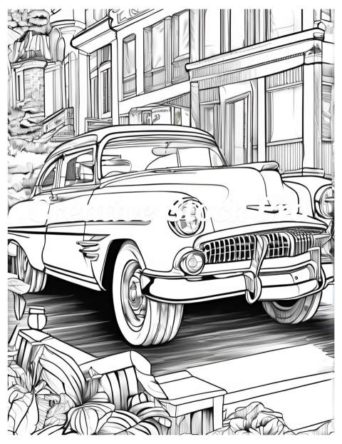 Free Convertible Car Coloring Pages for All Ages