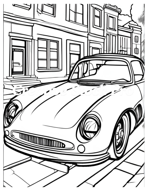 City Cars Coloring Pages for All Ages