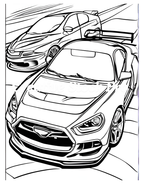 Dream Cars Coloring Pages for Kids & Adults