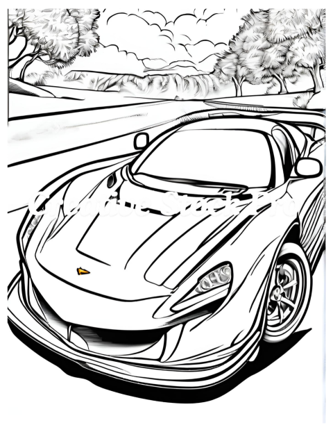 Electric Car Coloring Pages for All Ages