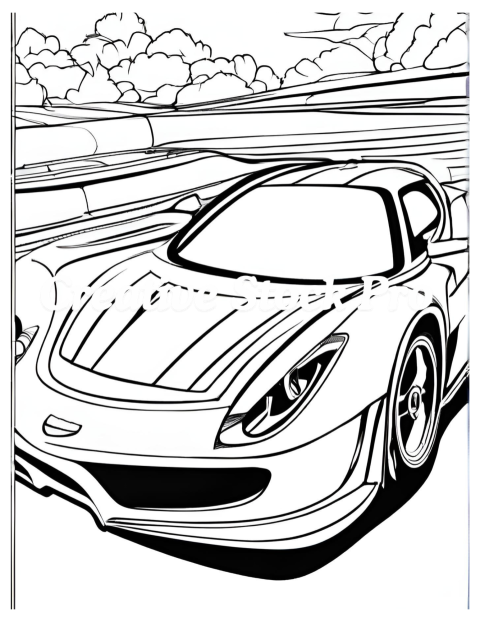 Dragster Coloring Pages for Kids & Adults