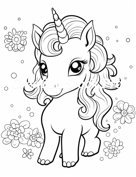 Free Magical Unicorn Christmas Eve