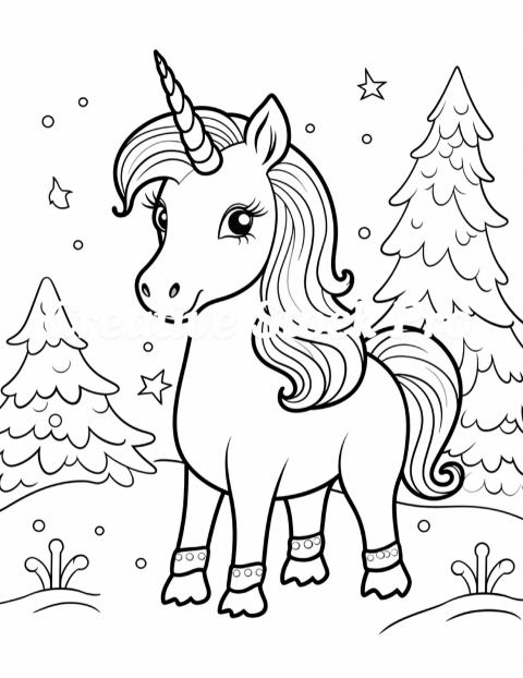 Snowflake Unicorn Patterns