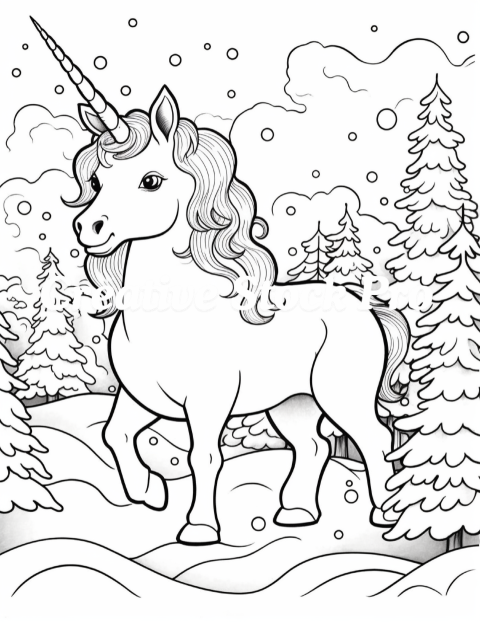 Free Christmas Unicorn Patterns