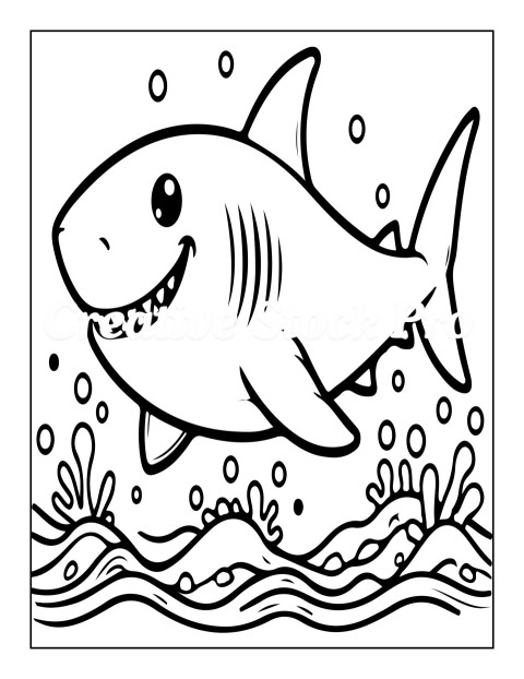 "Shark with a Big Toothy Grin"