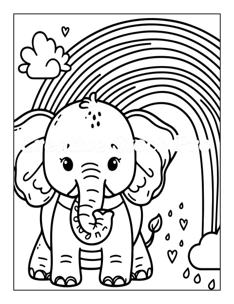 "Friendly Elephant and Monkey Fun"