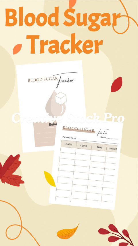 Free Editable Blood Sugar Tracker