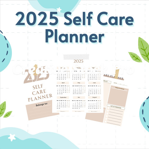 Editable Self Care Planner