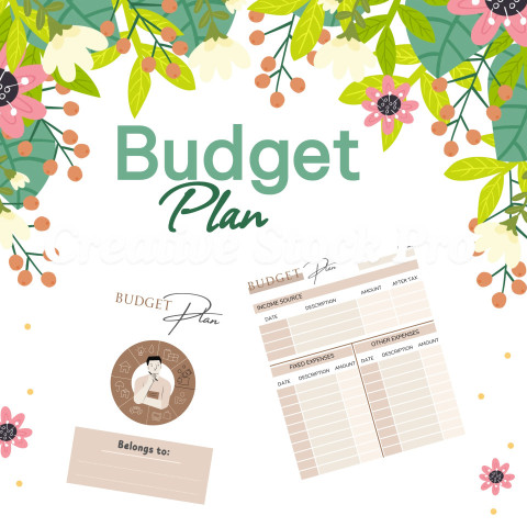 Editable Budget Plan