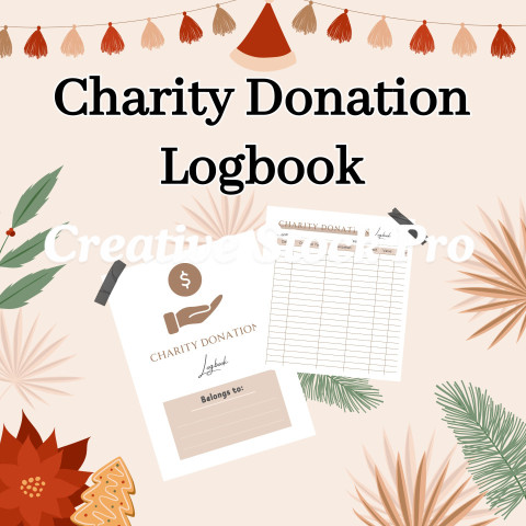 Editable Charity Donation Logbook