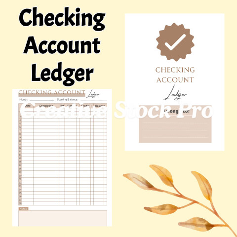 Editable Checking Account Ledger