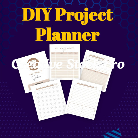 Editable DIY Project Planner