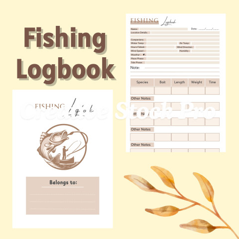 Free Editable Fishing Logbook