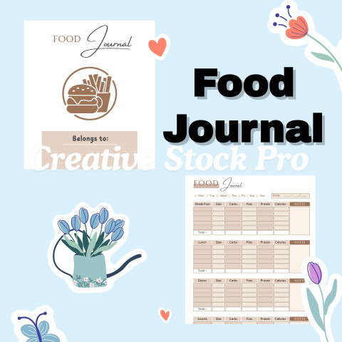 Editable Food Journal