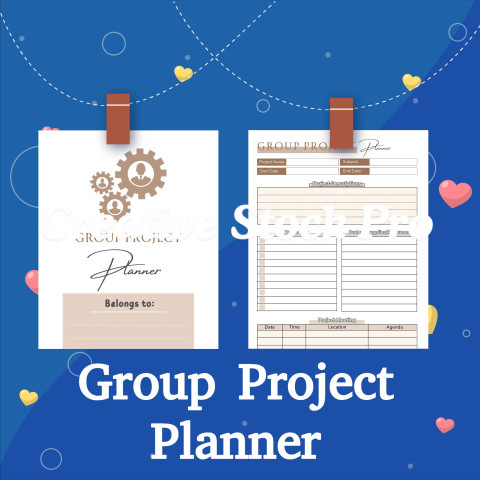 Editable Group Project Planner