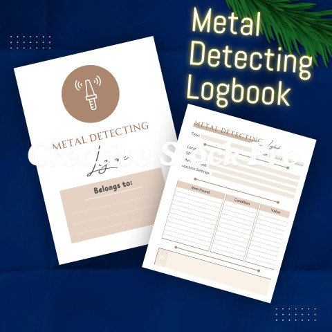 Editable Metal Detecting Logbook