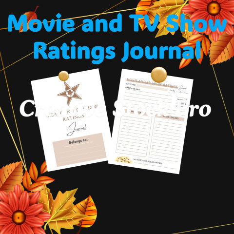 Editable Movie and TV Show Ratings Journal