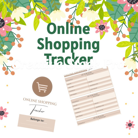 Editable Online Shopping  Tracker