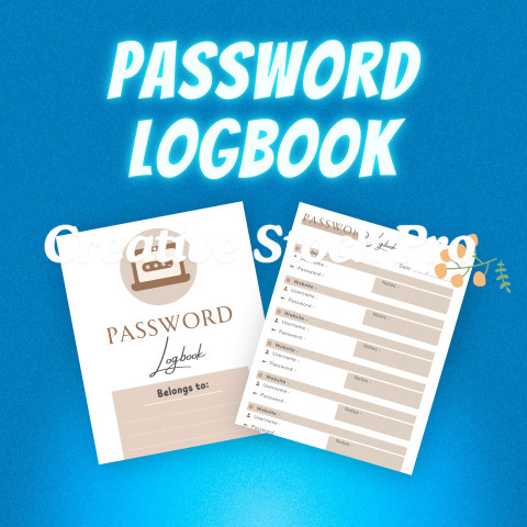 Editable Password Logbook