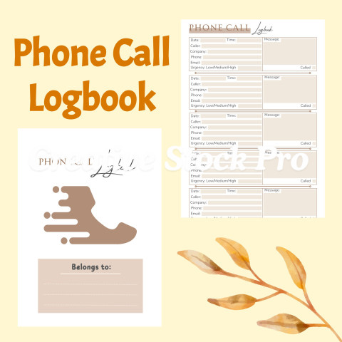 Editable Phone Call Logbook