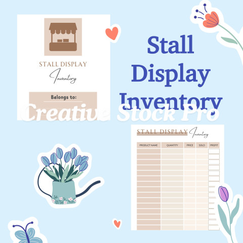 Editable Stall Display Inventory