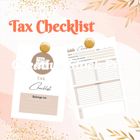 Editable Tax Checklist