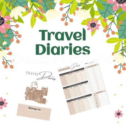 Editable Travel Diaries