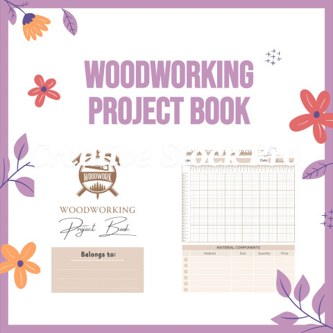 Editable Woodworking Project Book