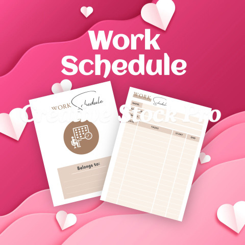 Editable Work Schedule