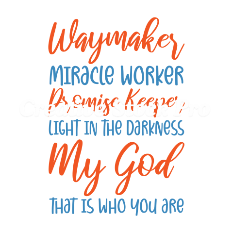 Waymaker Miracle Worker Promise Keeper Light (2)