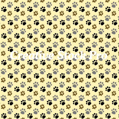 Dog Lover’s Paw Print Digital Papers