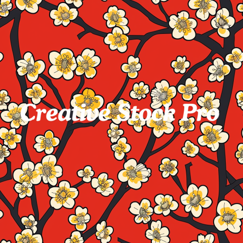 Sakura Bloom Digital Patterns Collection