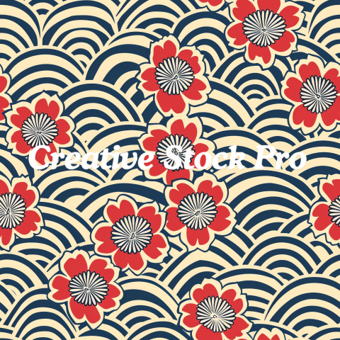 Pastel Sakura Seamless Pattern Collection