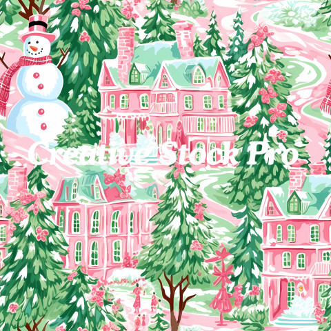 Minimalist Preppy Christmas Pattern Collection