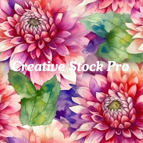 "Garden Grace: Watercolor Floral Seamless Patterns"