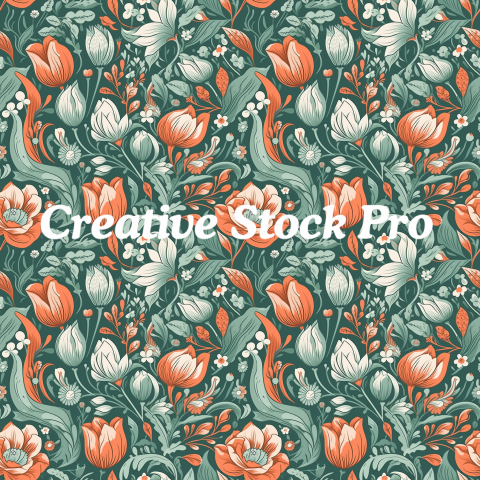 Free Retro Leaf and Floral Patterns