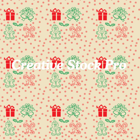 Jolly Santa Seamless Pattern Set