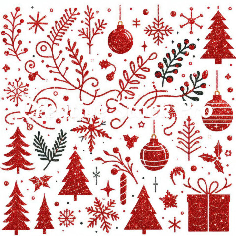 Cheerful Christmas Seamless Patterns