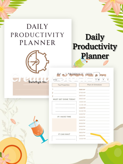 Free Editable Daily Productivity Planner