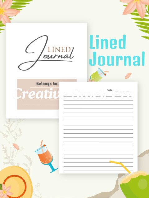 Editable Lined Journal